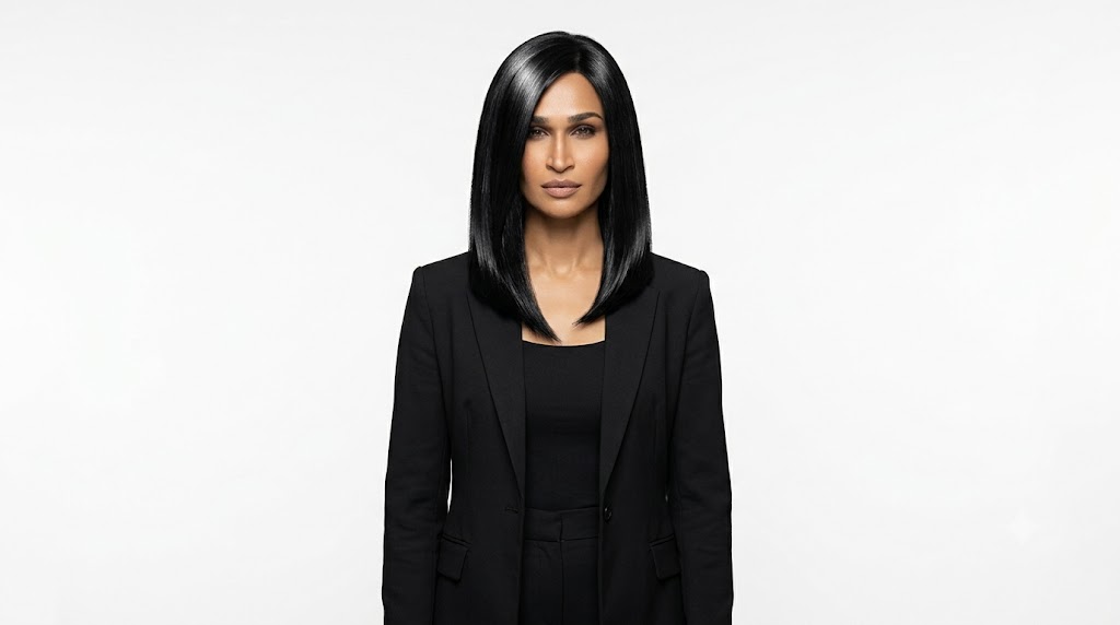 The Glossy Blunt Asymmetrical Lob