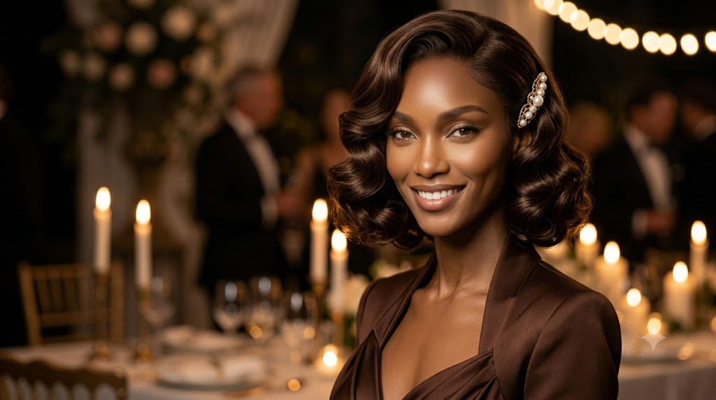 The Special-Occasion Glam Baroque Bob