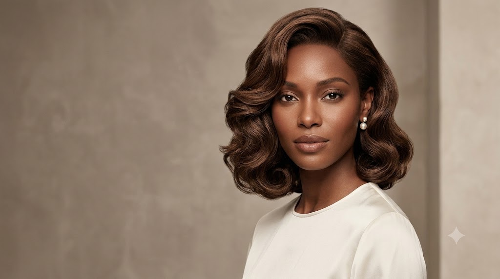 The Side-Parted Voluminous Baroque Bob
