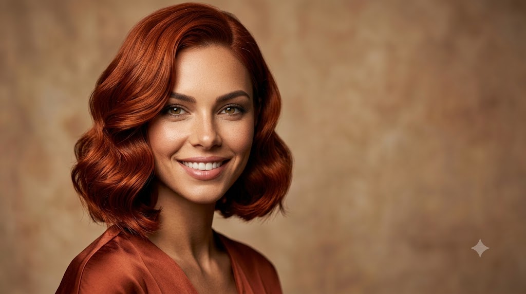 The Baroque Bob with Copper Tones