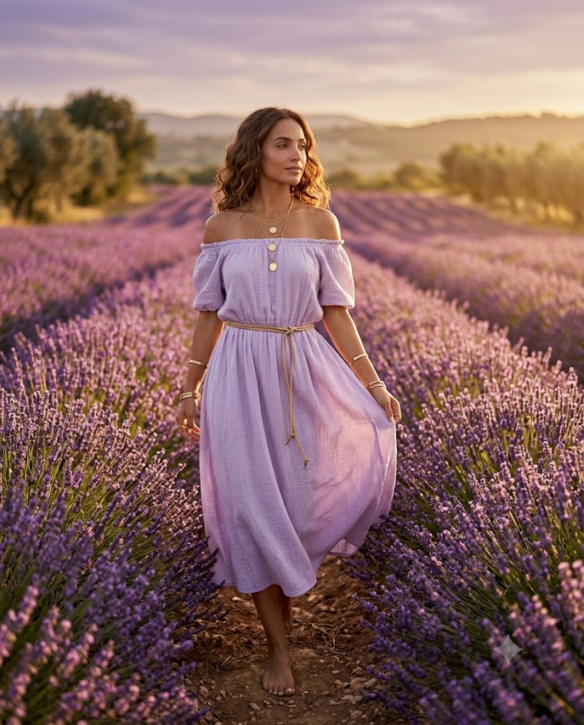The Off-Shoulder Gauze Dress
