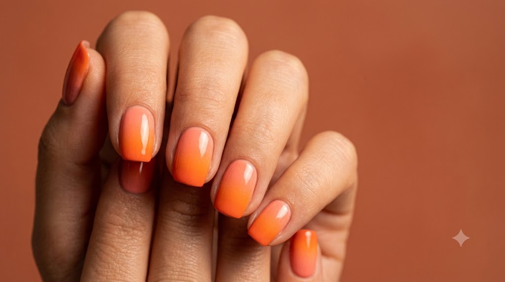 Tropical Sunset Gradient Nails