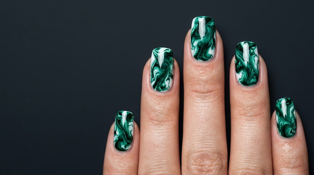 The Deep Emerald Marble Swirl
