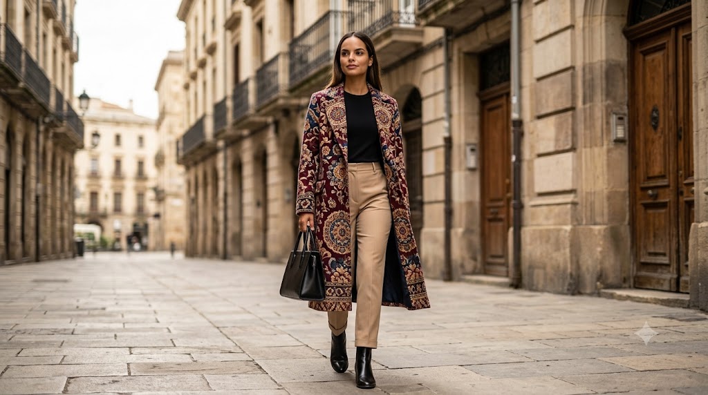 The Tapestry Print Coat & Straight Trousers