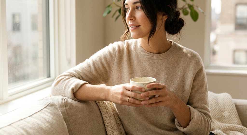A Cashmere Crewneck Sweater