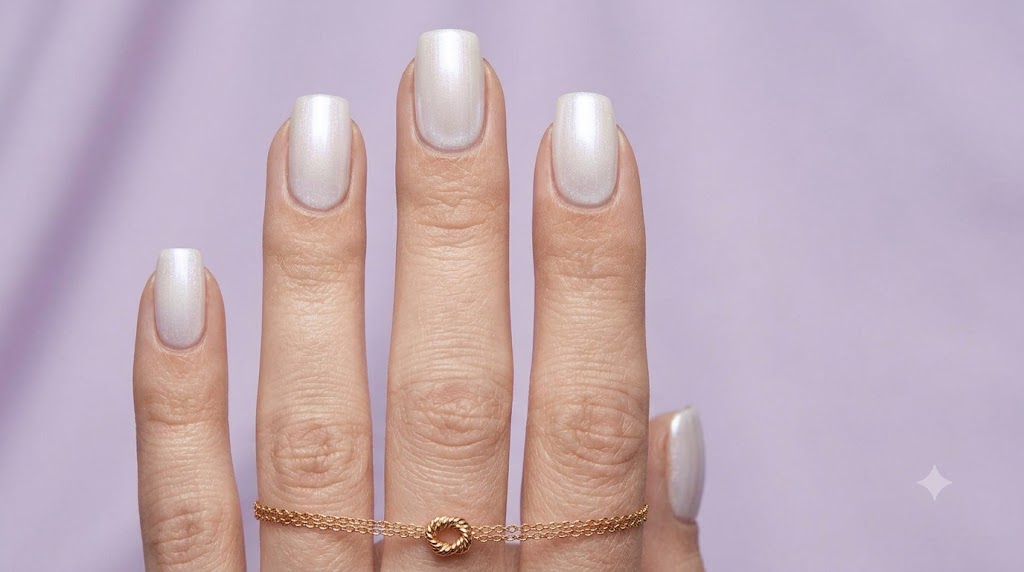 The Pearl-Finish White Nails