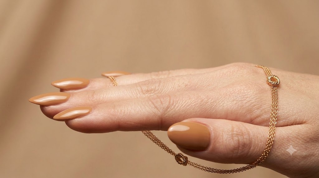 The Camel Almond Nails