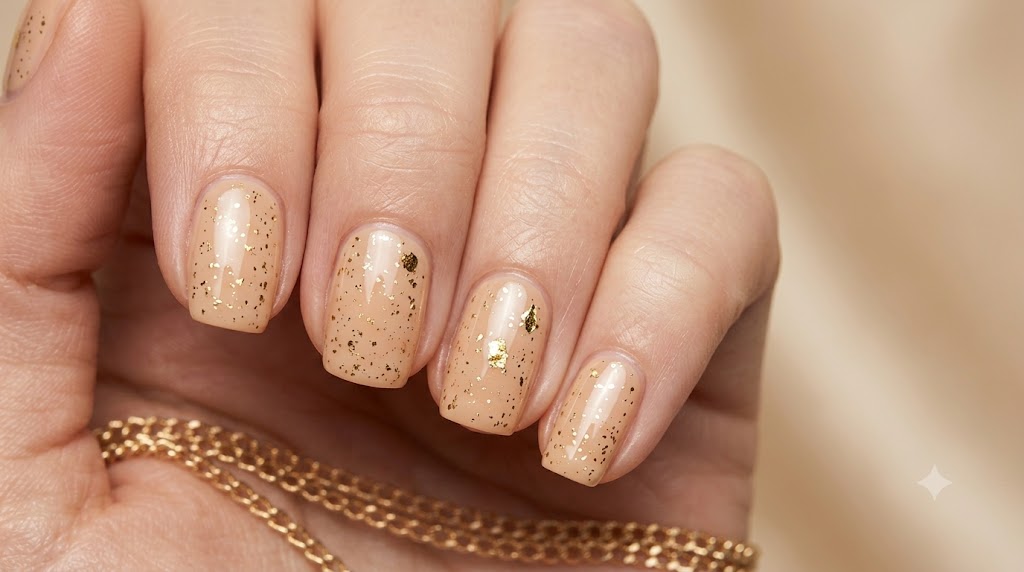 The Warm Nude with Gold Foil Flecks