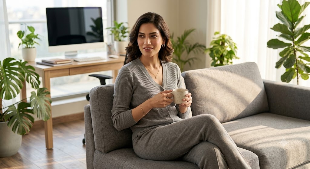 The Soft Gray Knit Set