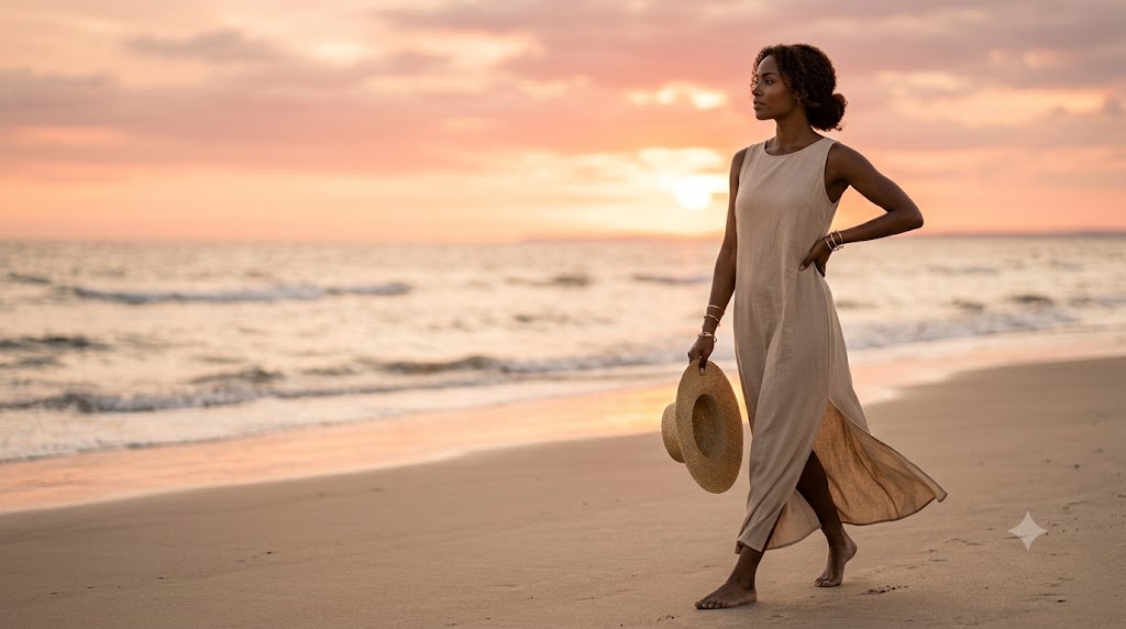 The Beach Sunset Maxi Dress