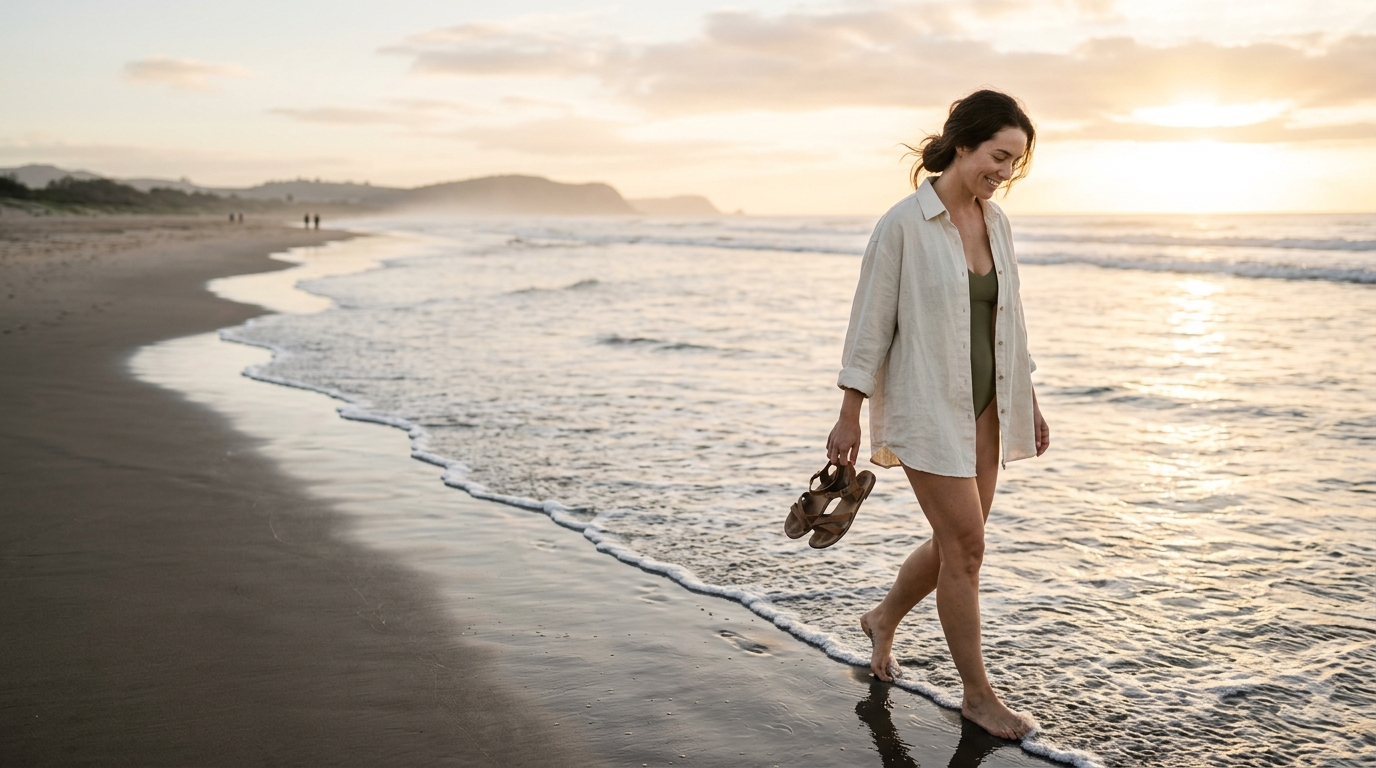 Morning Beach Walk