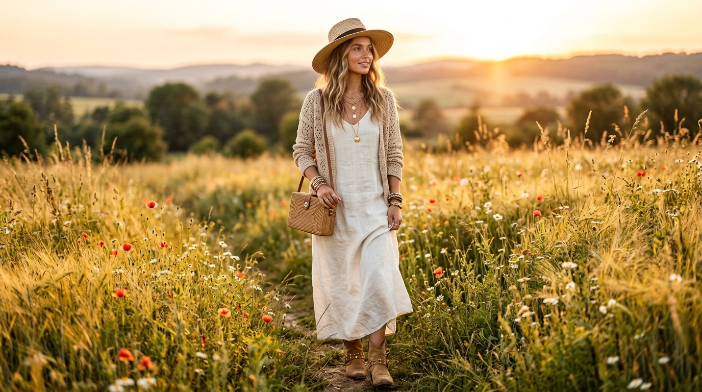 The Classic Floral Wrap Maxi Dress