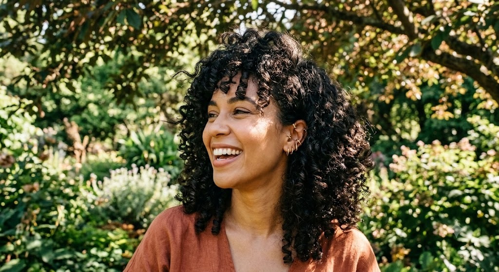 Curly Butterfly Cut for Natural Texture