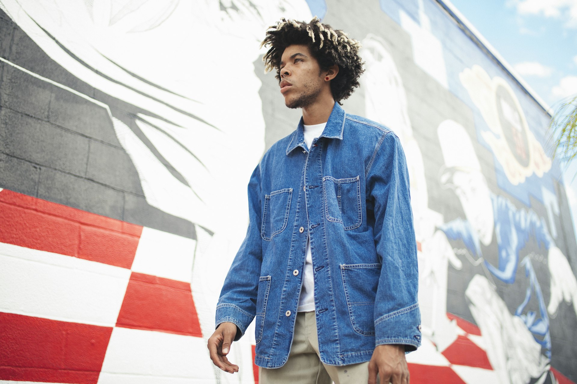 Cargo Pants with a Cropped Denim Jacket