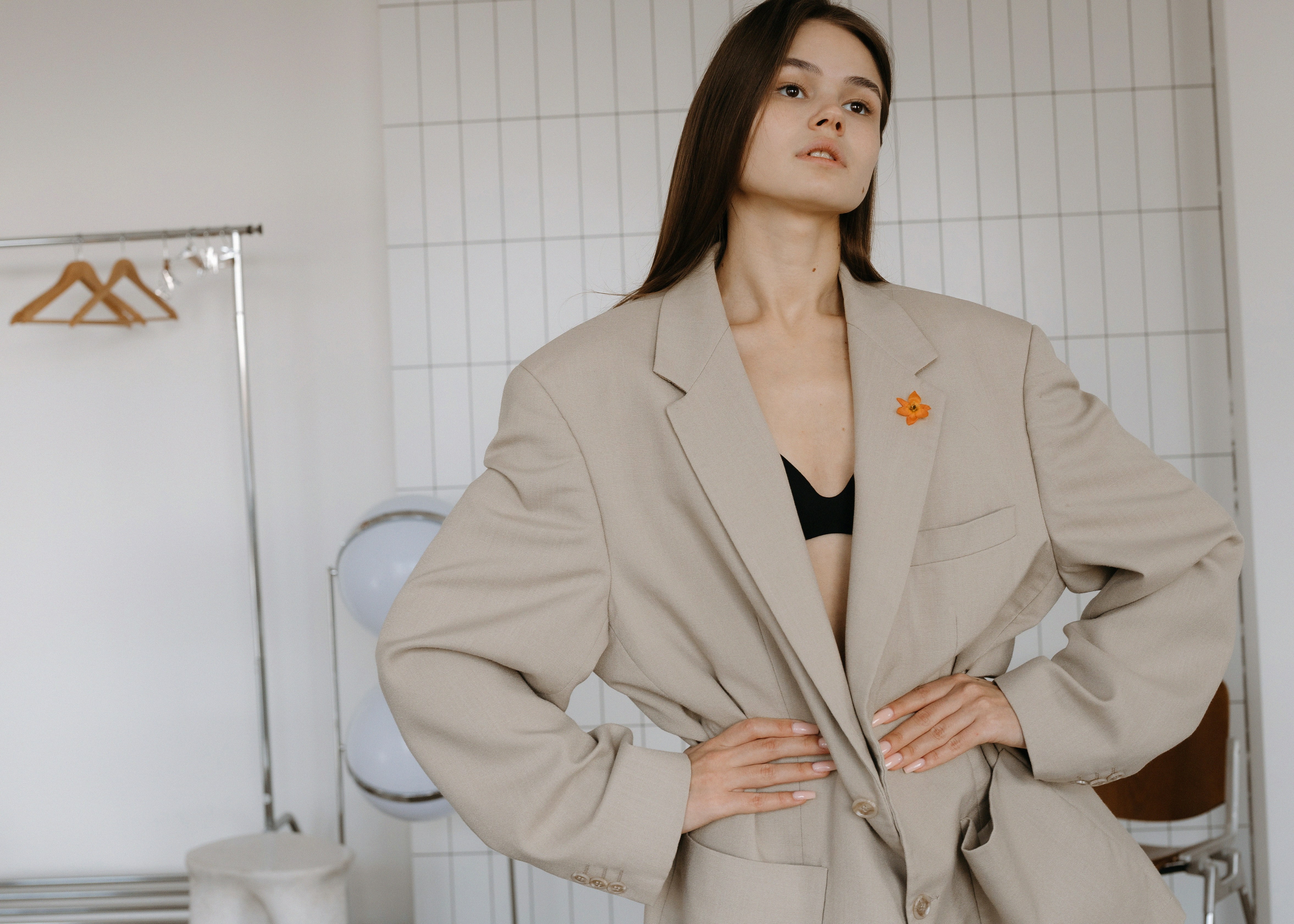 Cargo Pants with an Oversized Blazer