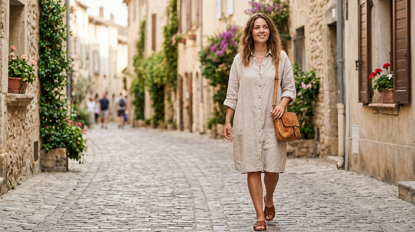 Linen Shirt Dress