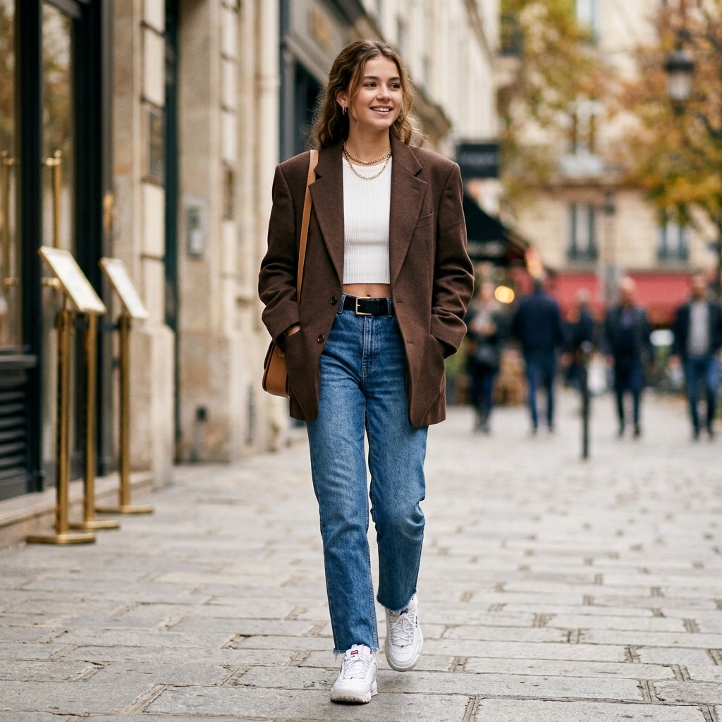 Oversized Blazer with Jeans