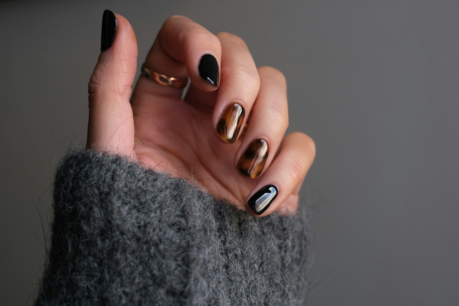 3D Crochet Texture Square Nails