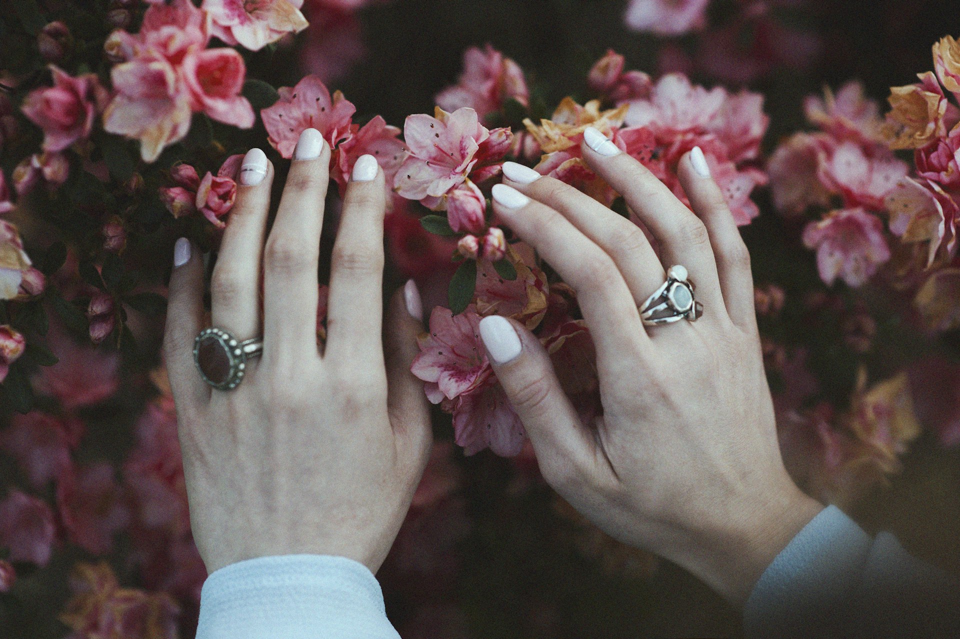 Daisy Dream Almond Nails