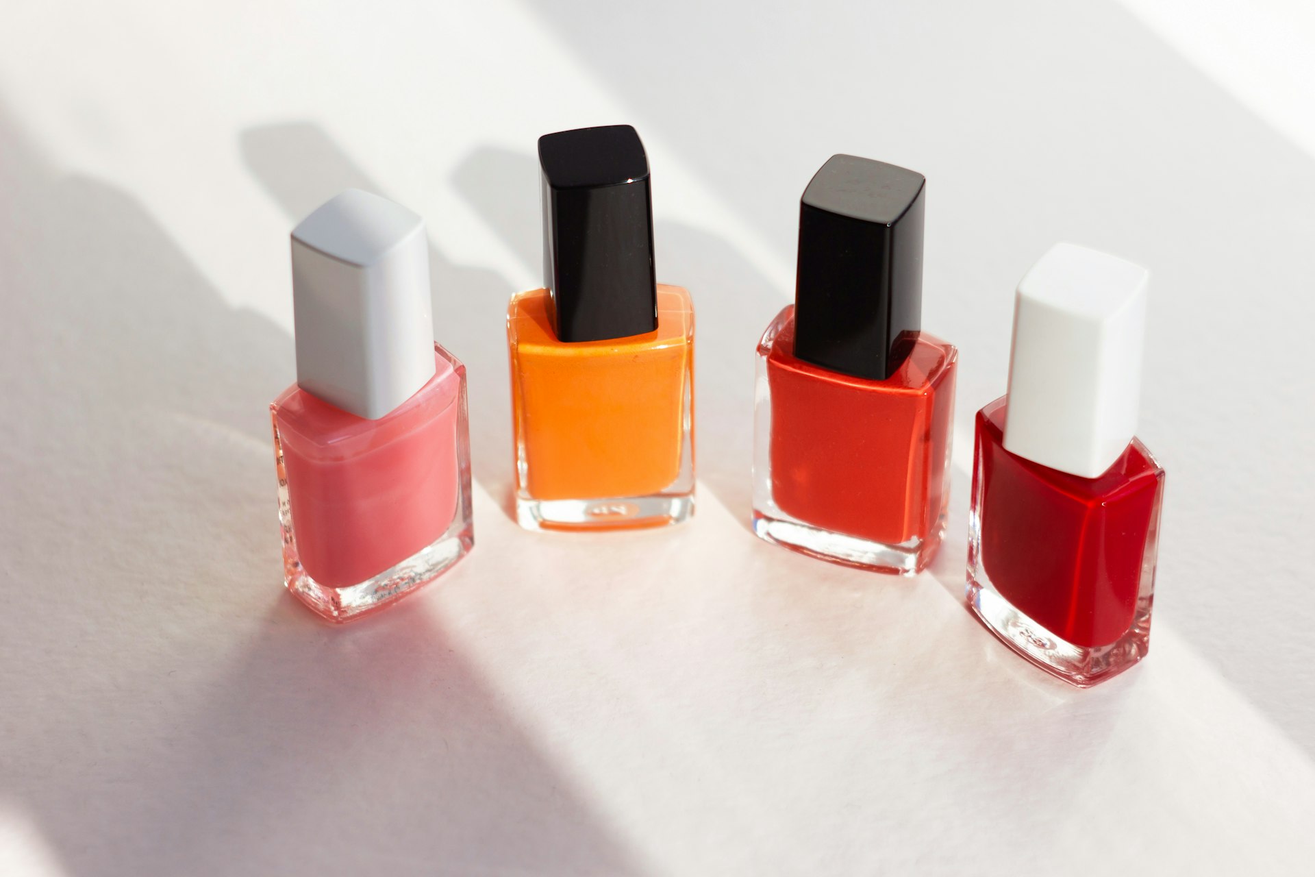 Abstract Sunset Swirl Square Nails