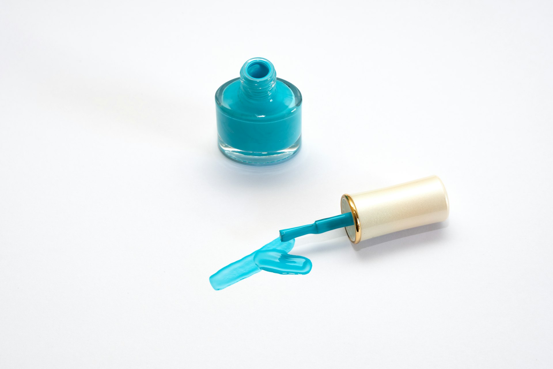 Geometric Turquoise Mosaic Coffin Nails