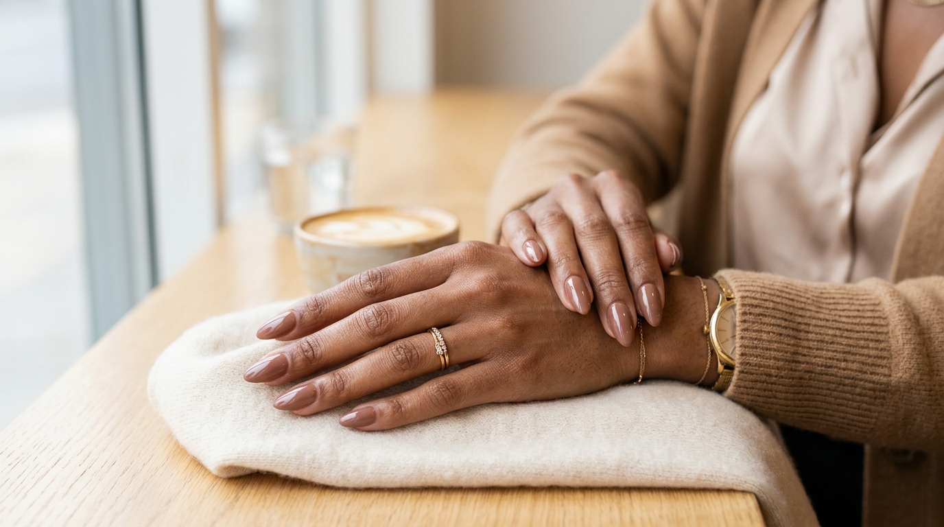 Mocha Nude Nails