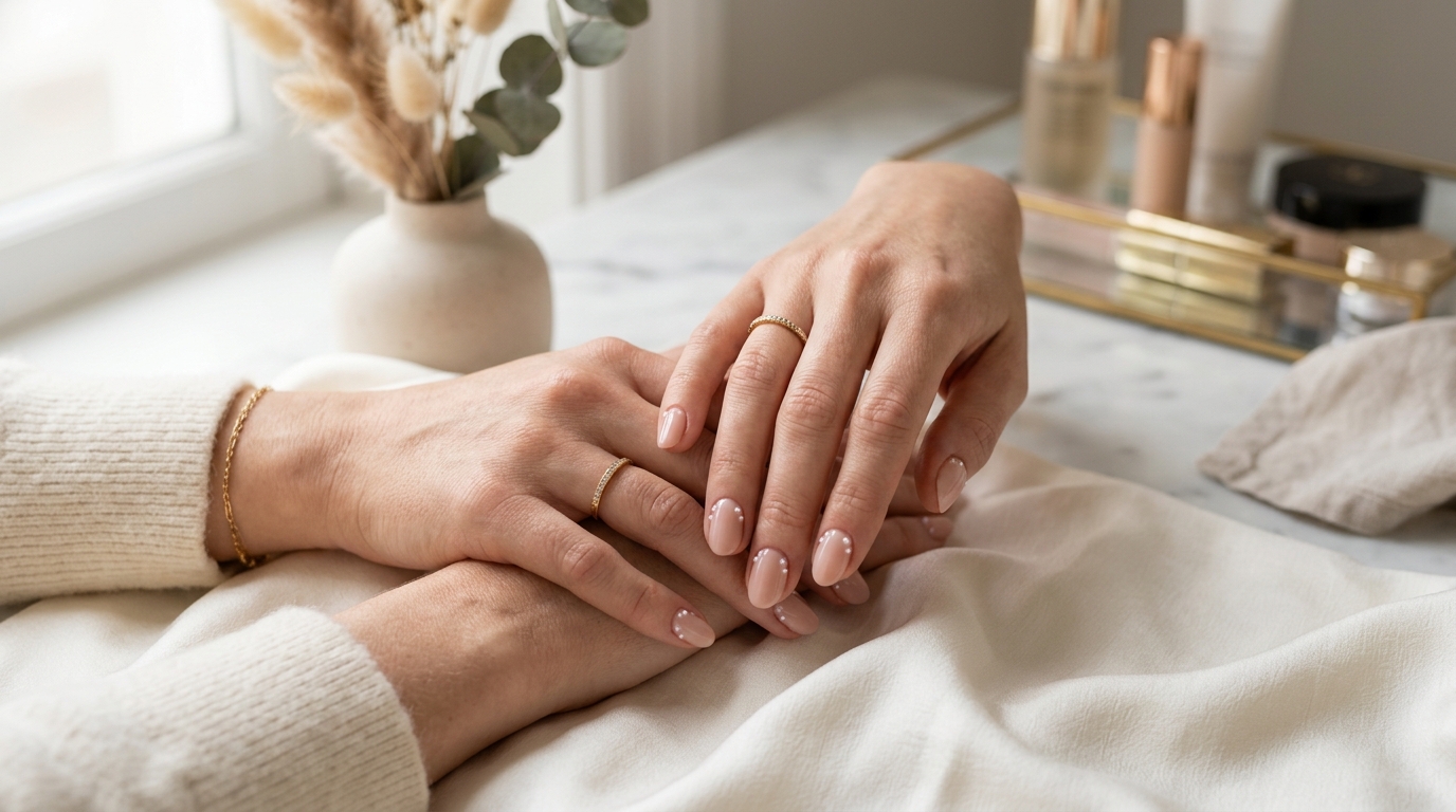 Pearl Nude Nails