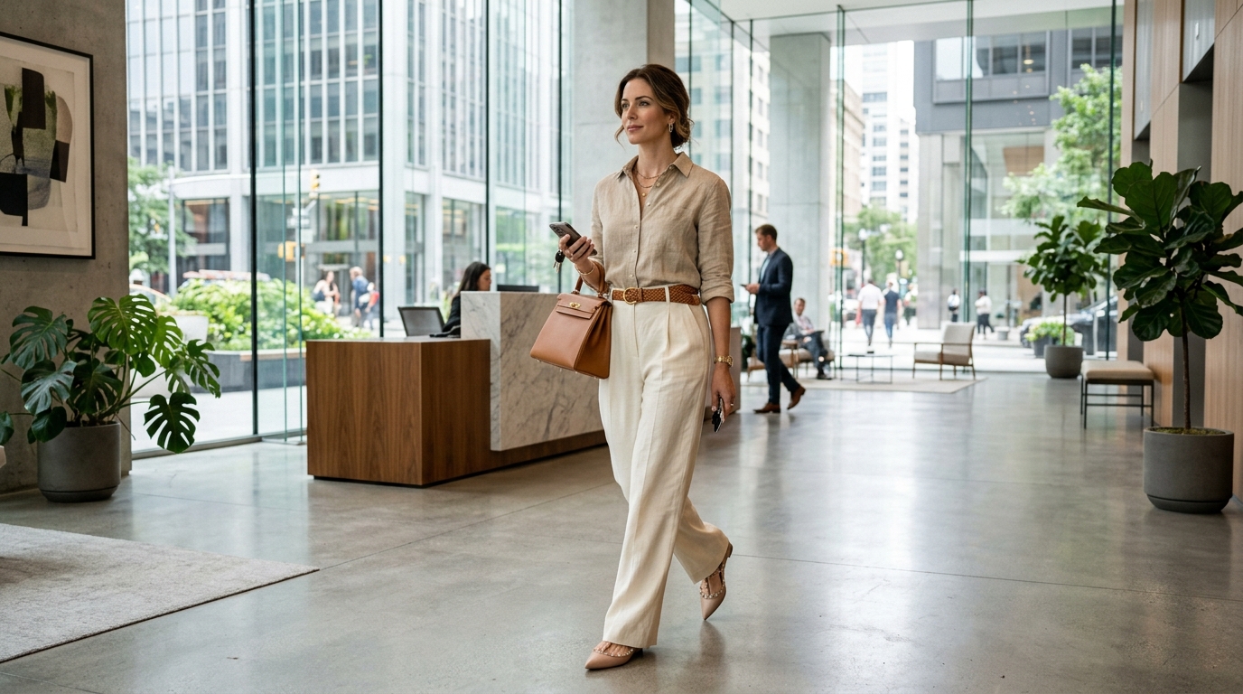 Minimalist Linen Suiting
