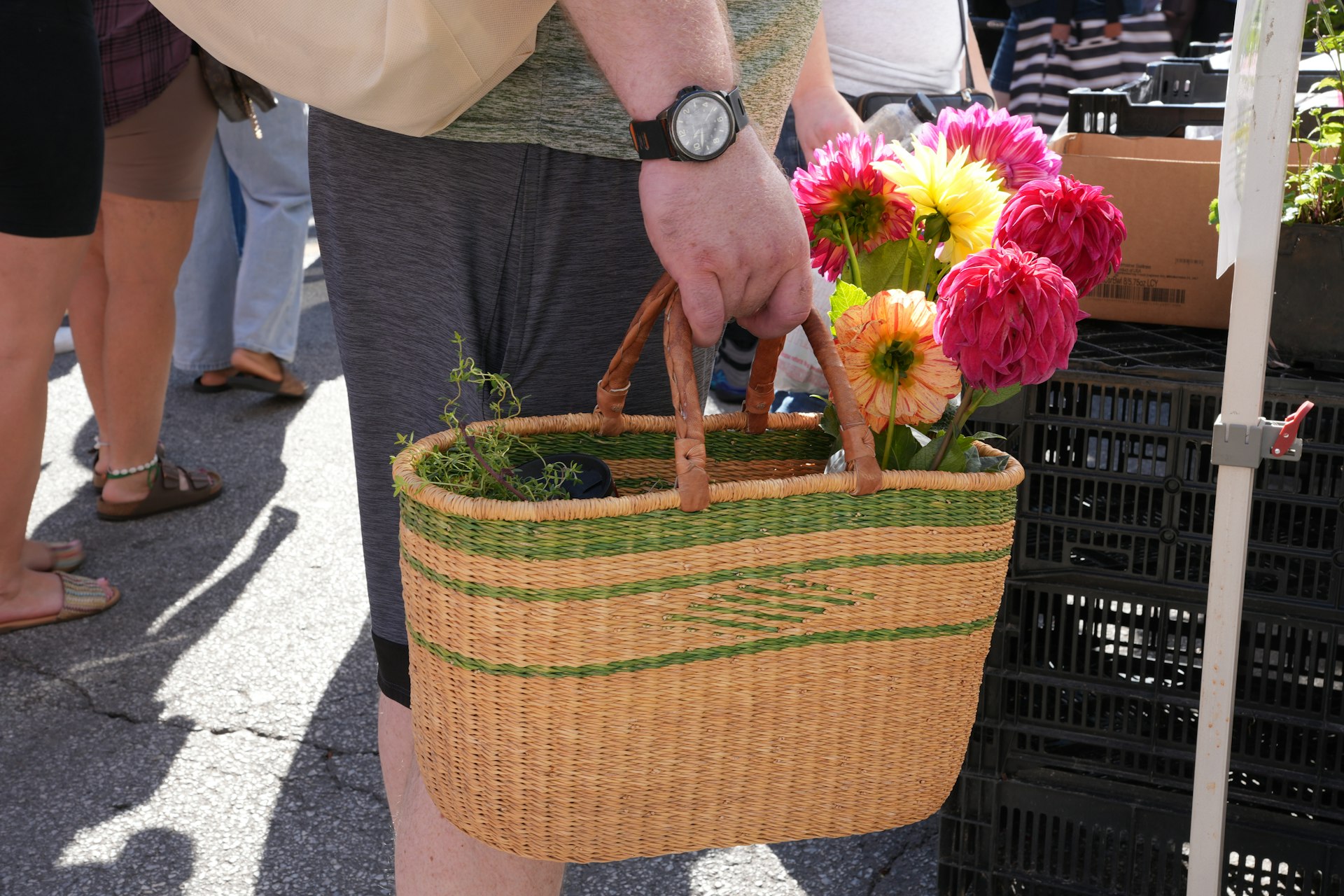 Farmers Market Errands with a Cropped Cardigan