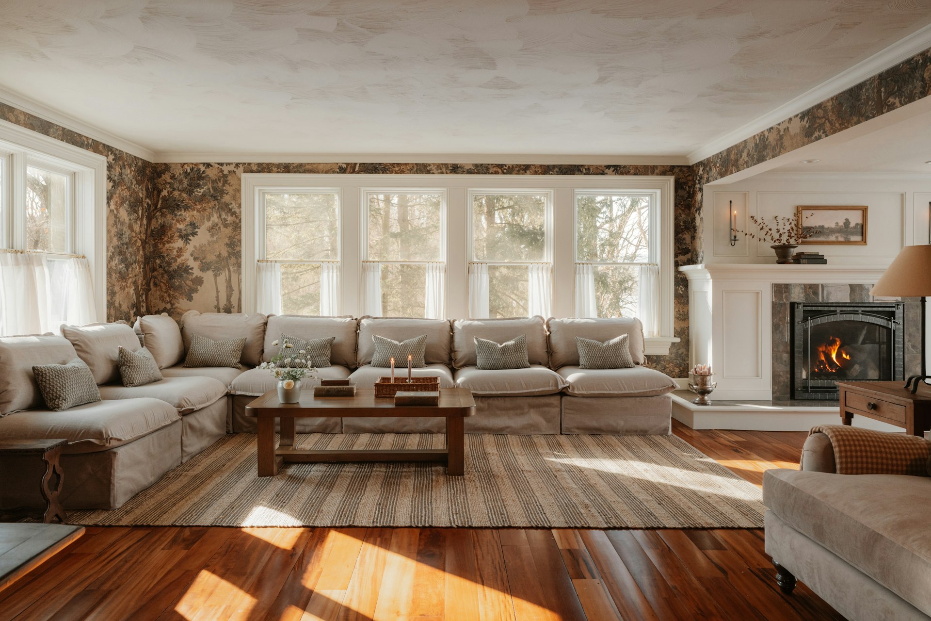 Cozy Sunday Morning at Home with Bare Feet