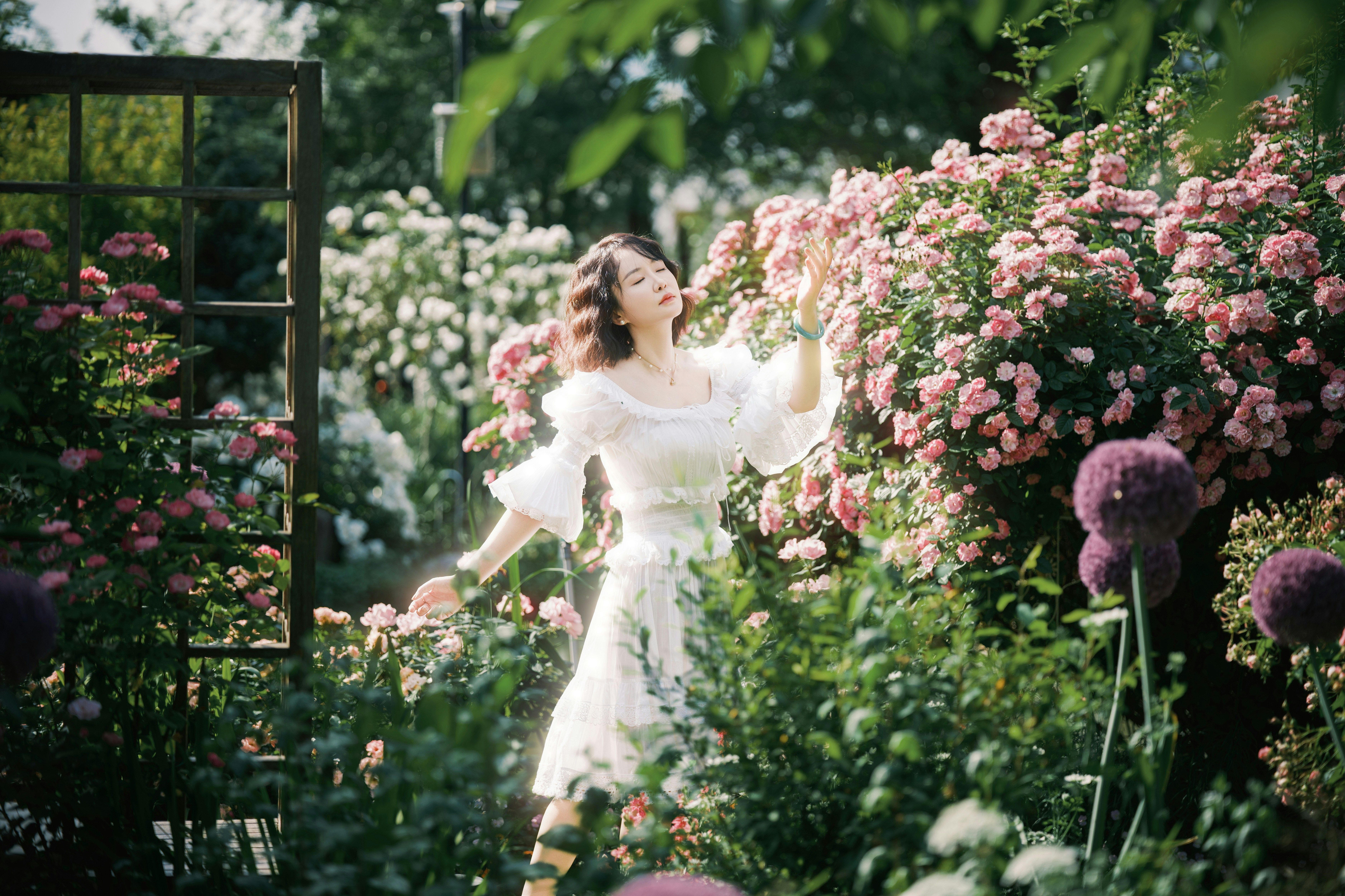 Romantic Garden Party with Floral Accents